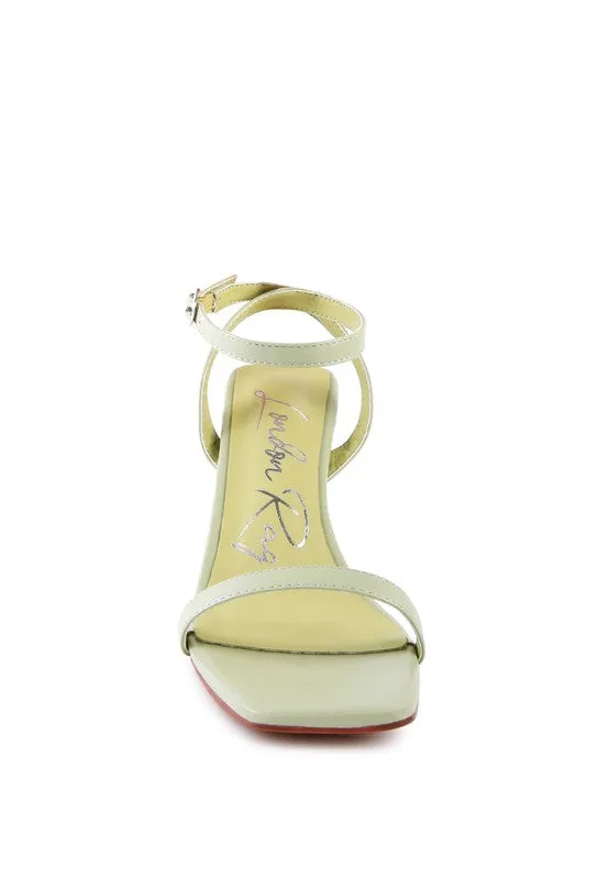 Blue Zone Planet |  Block Heel Ankle Strap Sandals