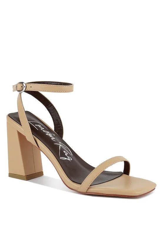 Blue Zone Planet |  Block Heel Ankle Strap Sandals