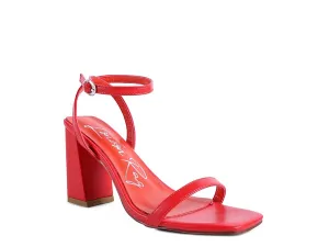 Blue Zone Planet |  Block Heel Ankle Strap Sandals