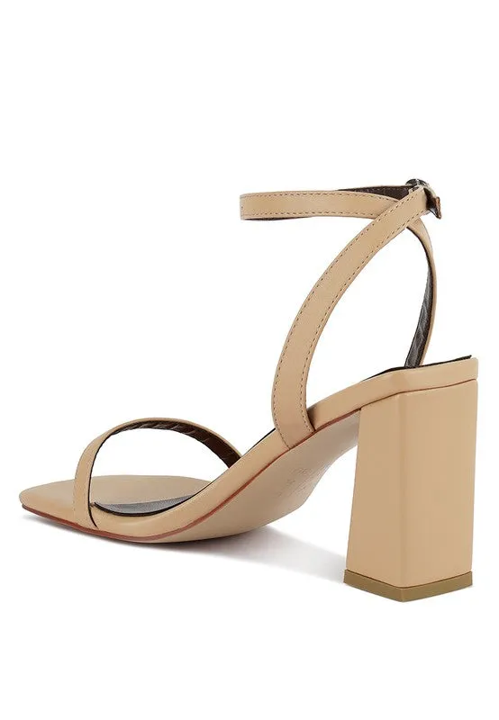Blue Zone Planet |  Block Heel Ankle Strap Sandals