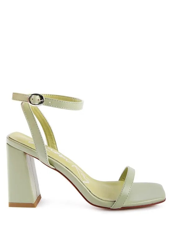 Blue Zone Planet |  Block Heel Ankle Strap Sandals