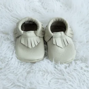 Bone Fringe Moccasins