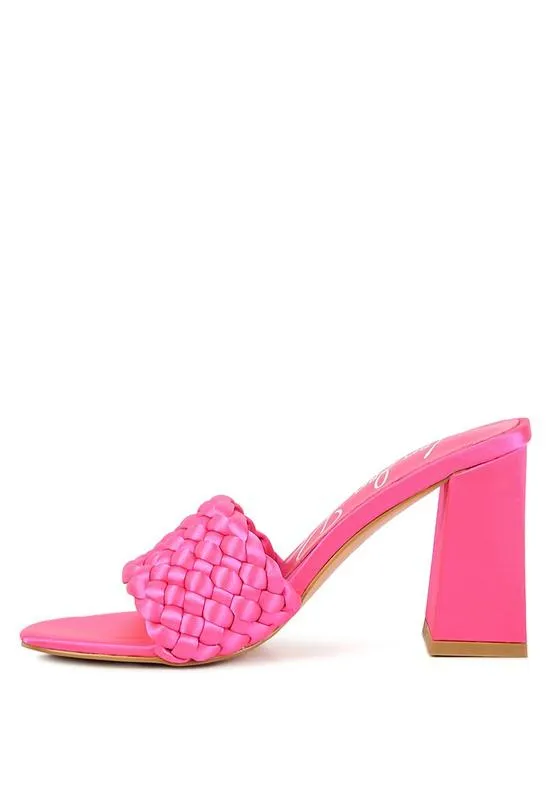 Bonnie Braided Satin Sandals