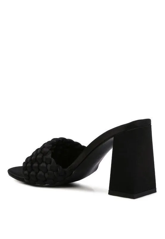 Bonnie Braided Satin Sandals