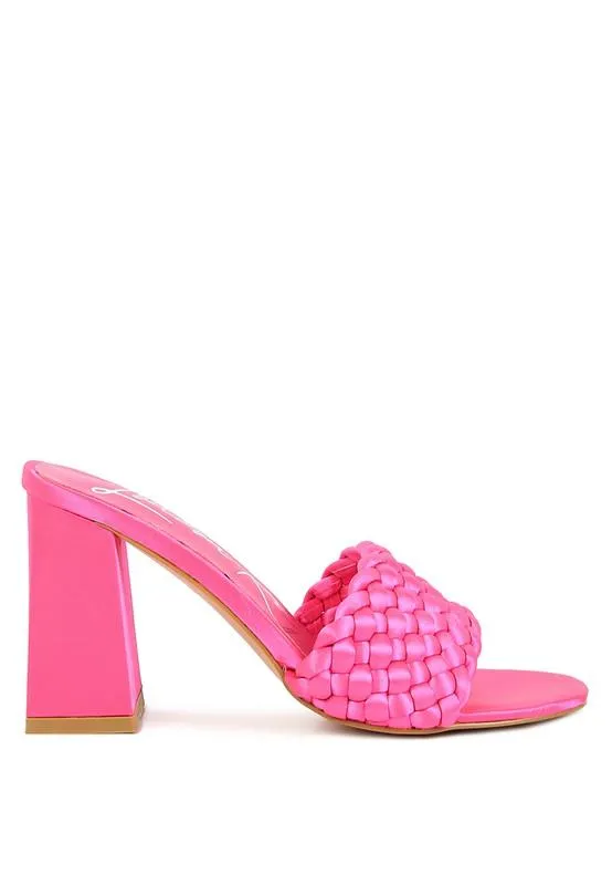 Bonnie Braided Satin Sandals