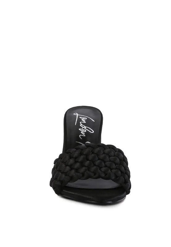 Bonnie Braided Satin Sandals