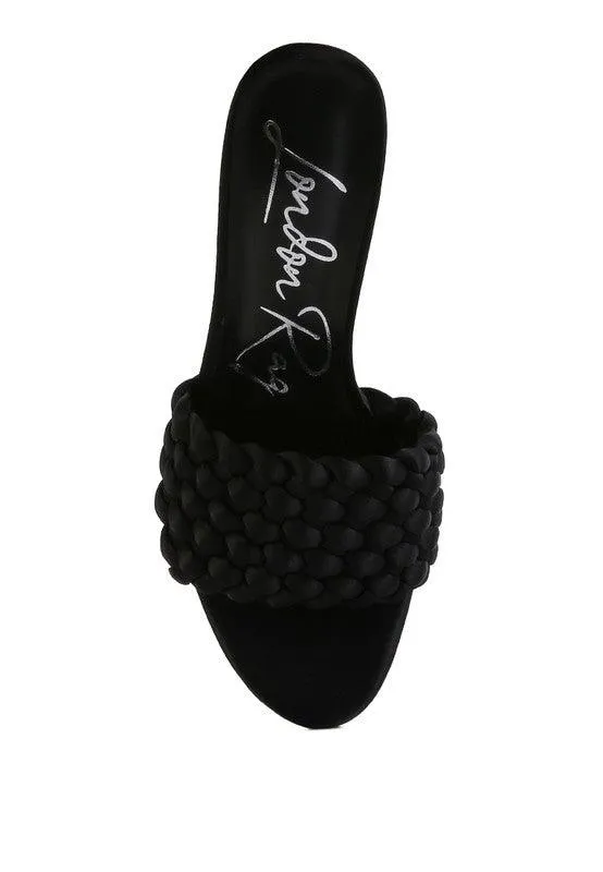 Bonnie Braided Satin Sandals