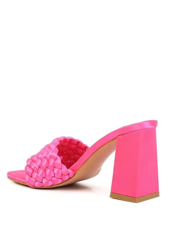 Bonnie Braided Satin Sandals