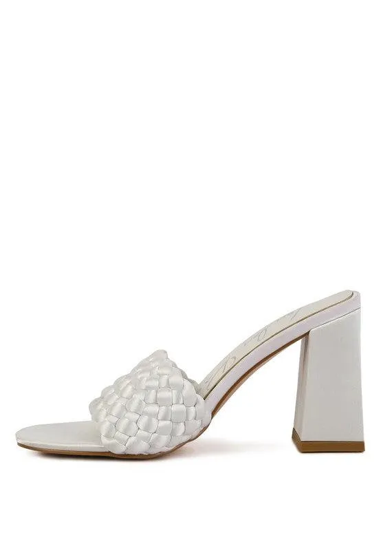 Bonnie Braided Satin Sandals