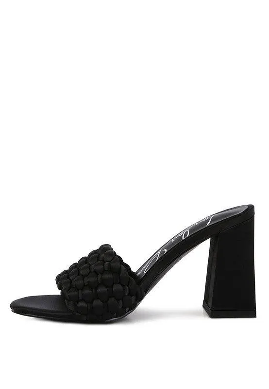 Bonnie Braided Satin Sandals