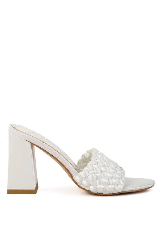 Bonnie Braided Satin Sandals