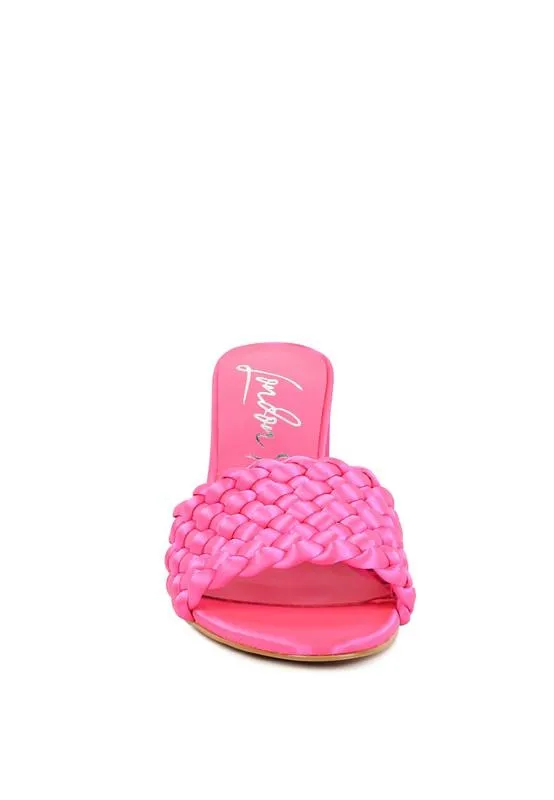Bonnie Braided Satin Sandals
