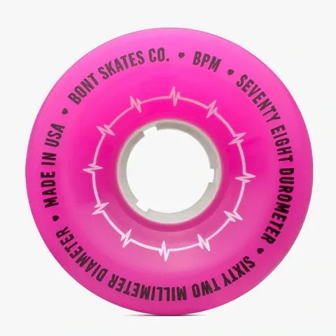 Bont BPM Wheels, 8 Pack, Hot Pink
