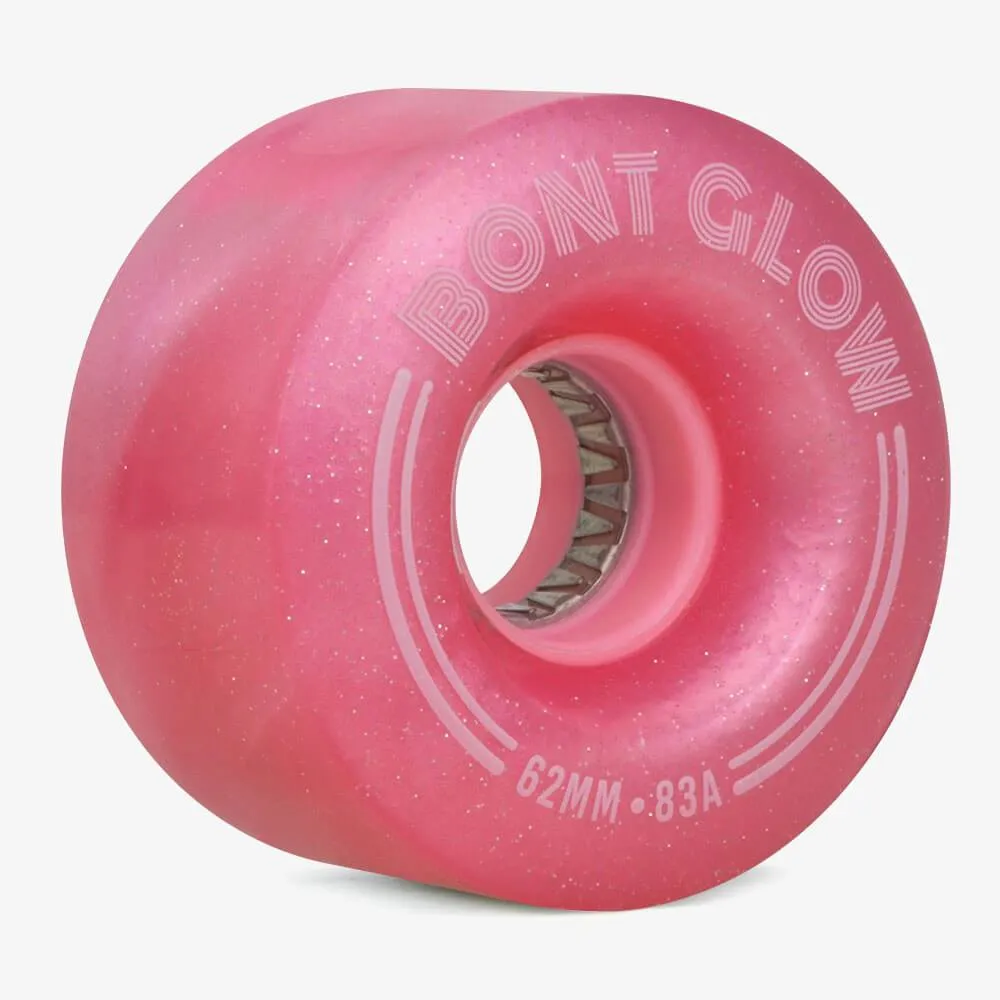 Bont Glow Light Up LED Rollerskate Wheels Pack of 4