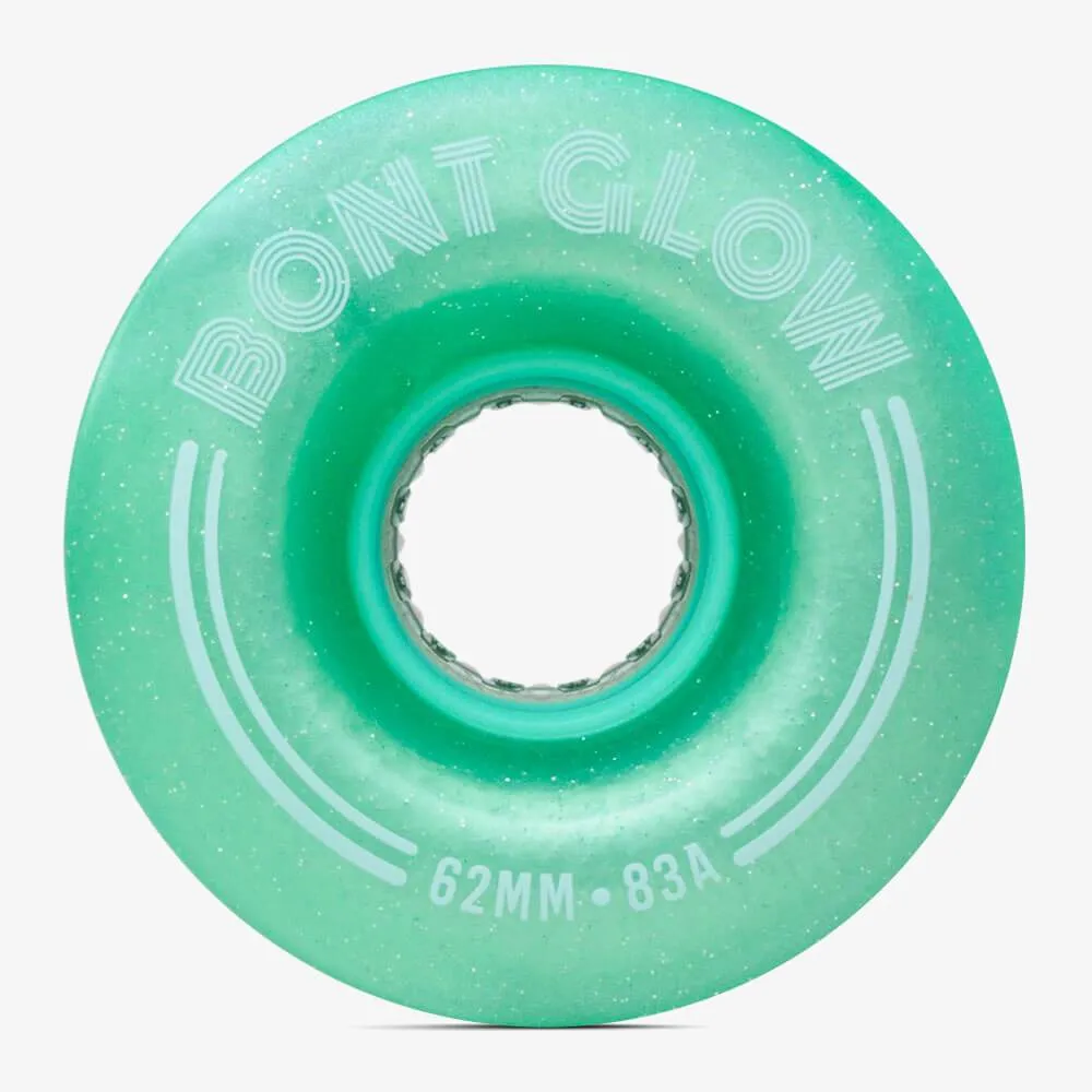 Bont Glow Light Up LED Rollerskate Wheels Pack of 4