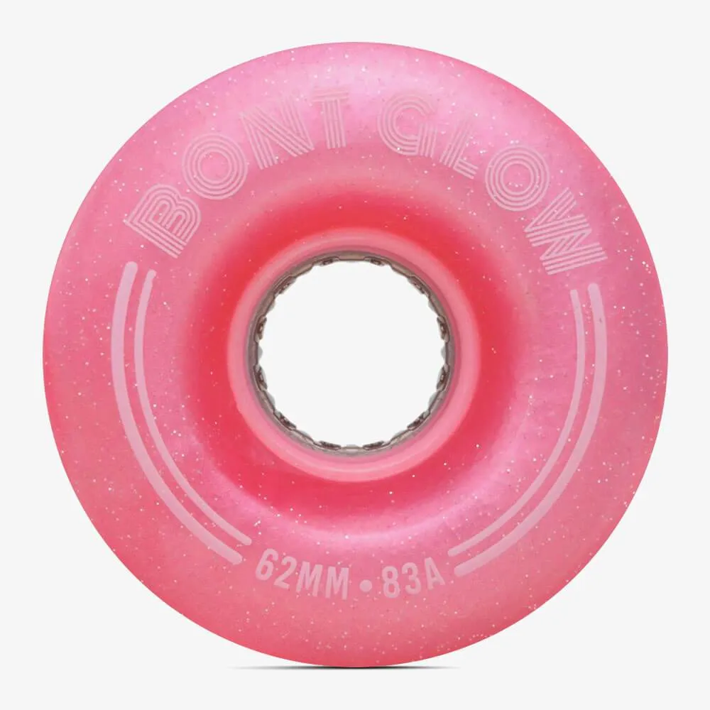 Bont Glow Light Up LED Rollerskate Wheels Pack of 4