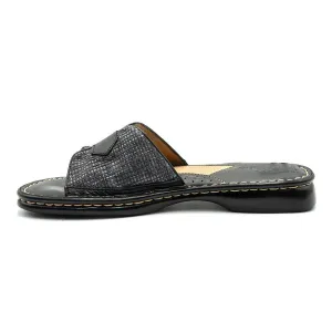 Born Drilles Slide Sandals Sliders Fabric Black Colour For Women