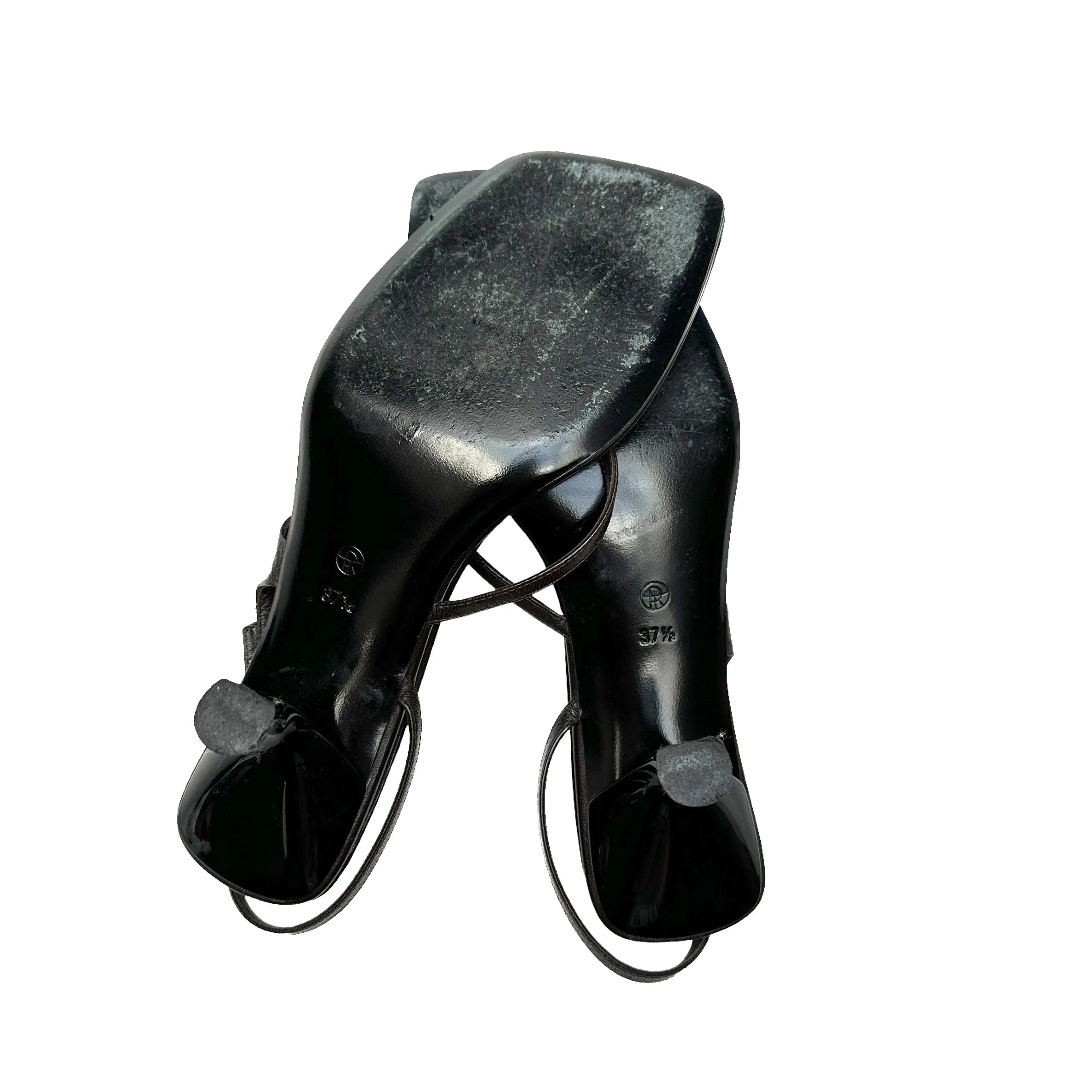 Brown Heeled Sandals - 7.5