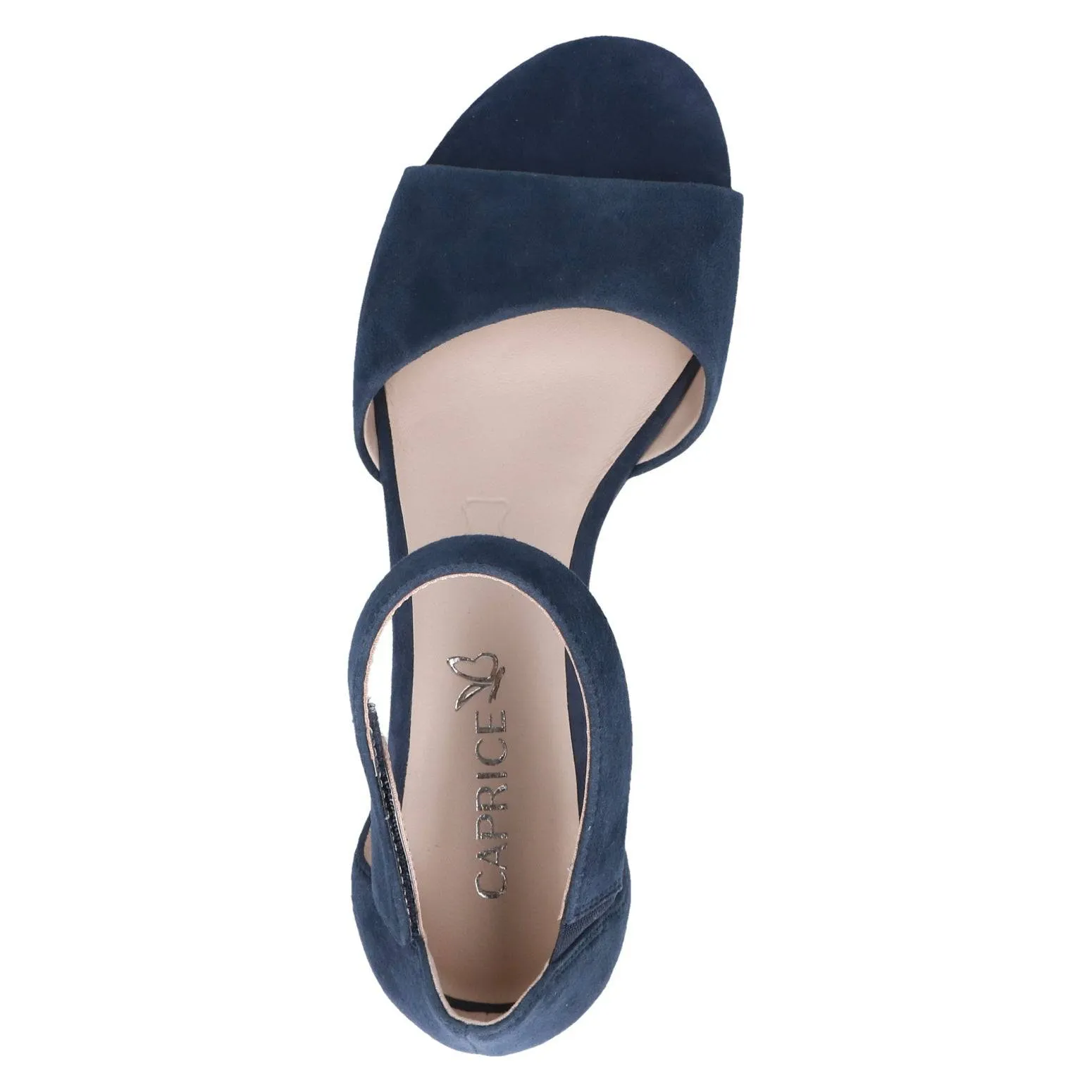 Caprice 9-28212-42 857 Ladies Ocean Navy Suede Touch Fastening Sandals