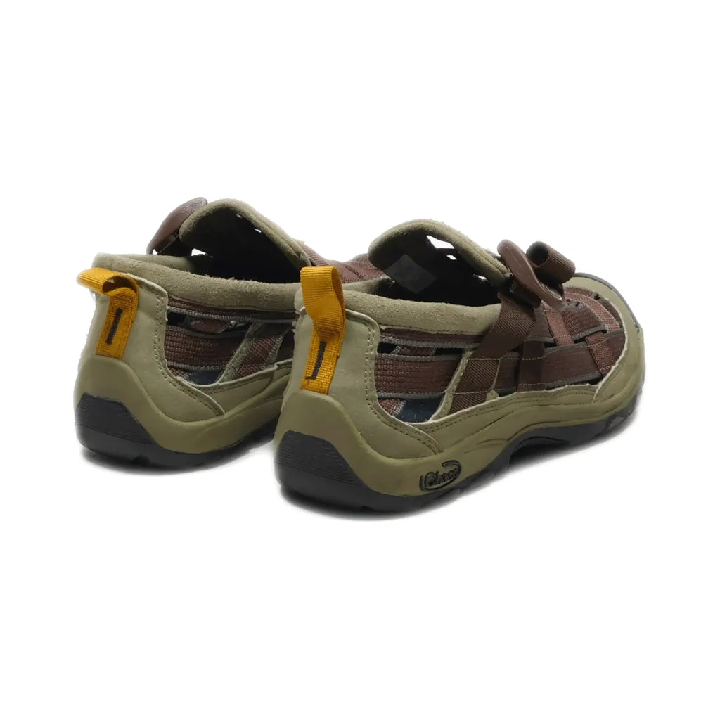 Chaco Flat Sandals Canvas Brown Colour For Women