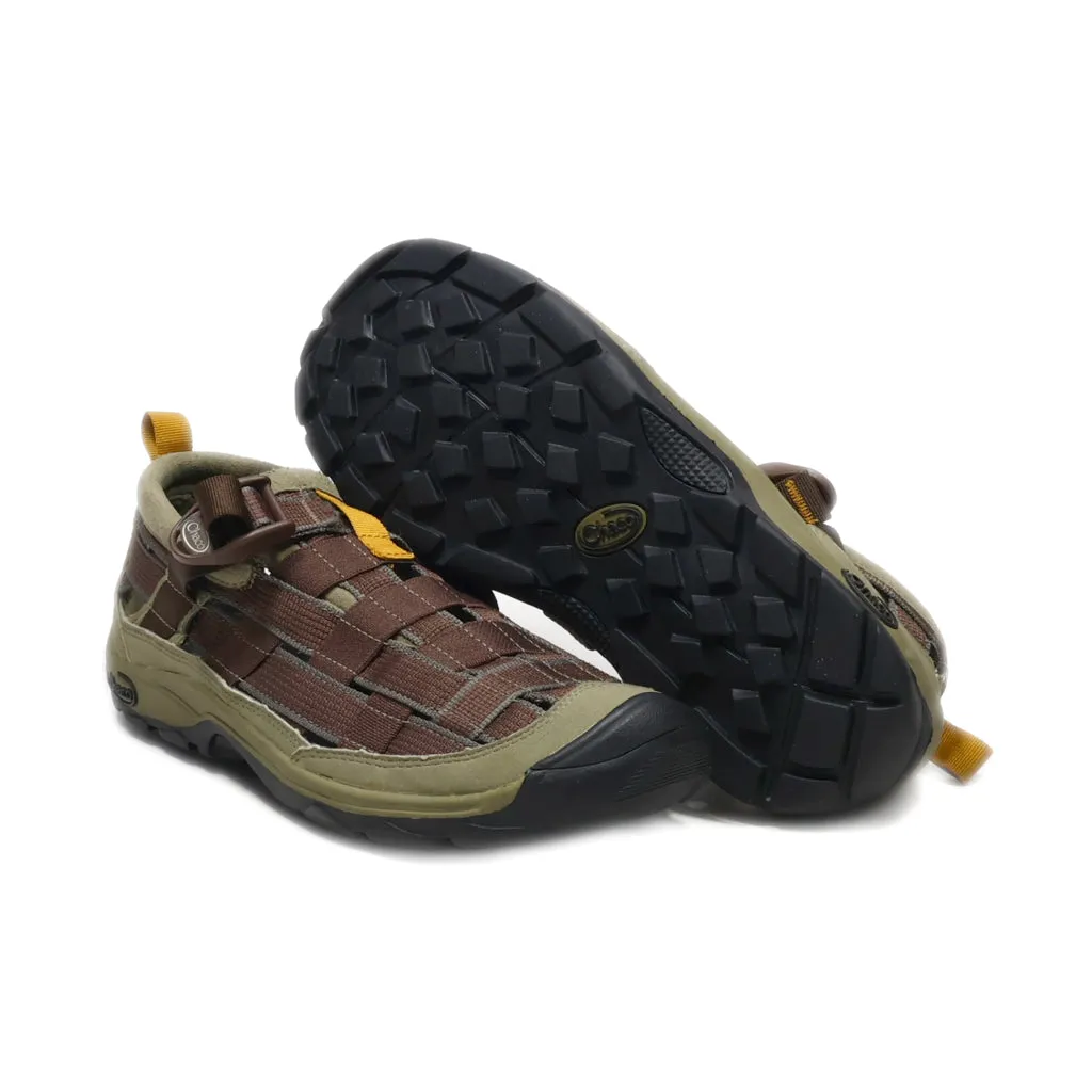 Chaco Flat Sandals Canvas Brown Colour For Women