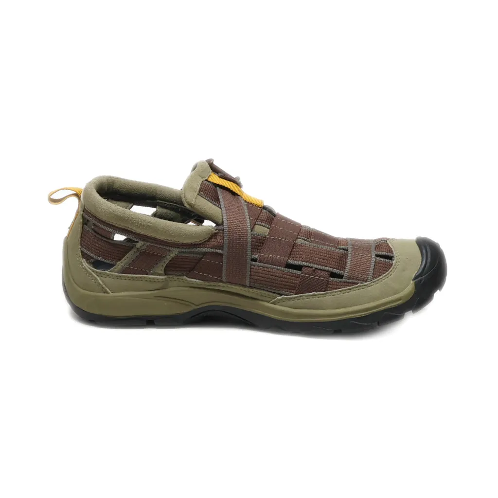Chaco Flat Sandals Canvas Brown Colour For Women