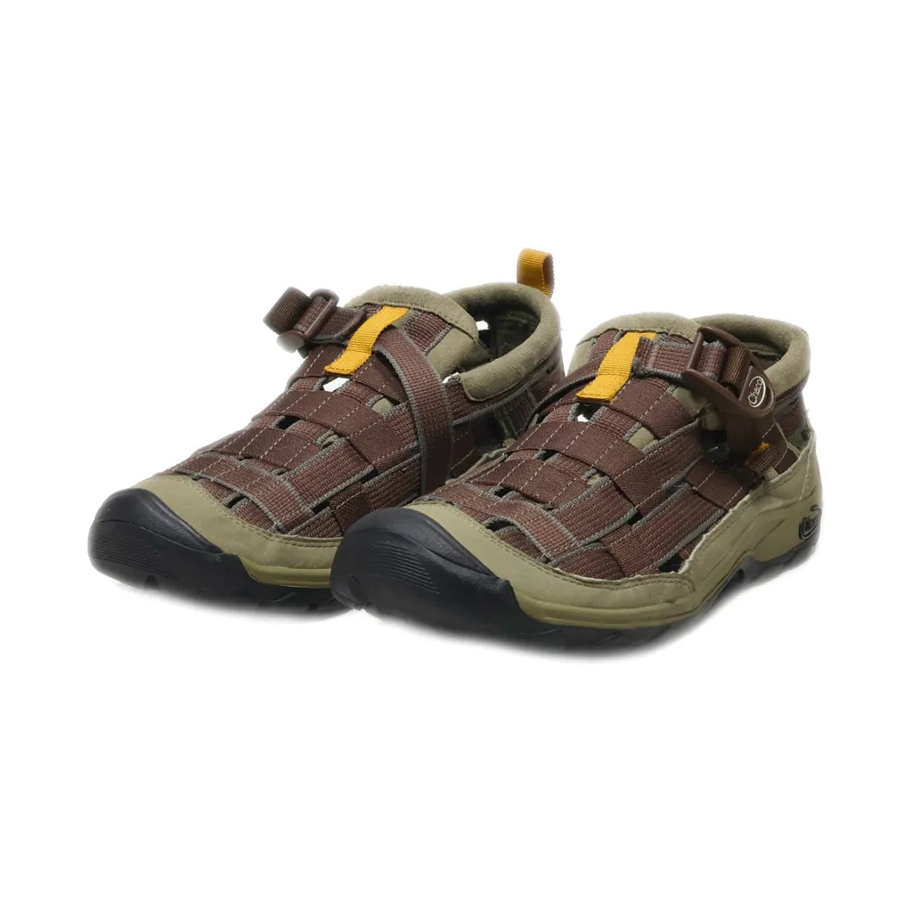Chaco Flat Sandals Canvas Brown Colour For Women