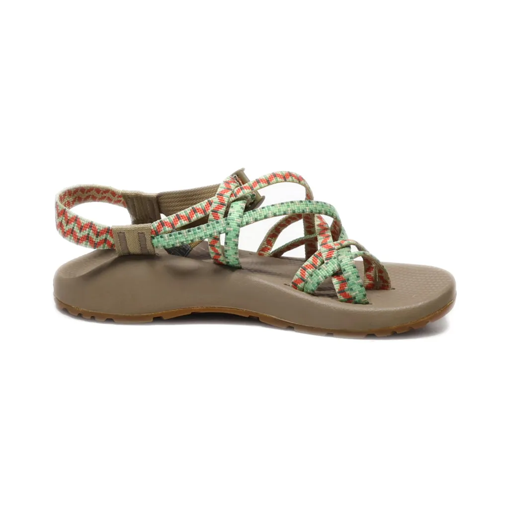Chaco Flat Sandals Fabric Brown Colour For Women