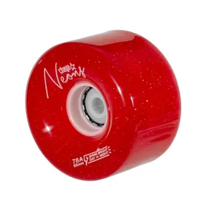 Chaya Light Up Neon Red Wheels 78A - 4 pack