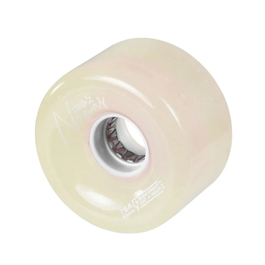 Chaya Light Up Neon White Wheels 78A - 4 pack
