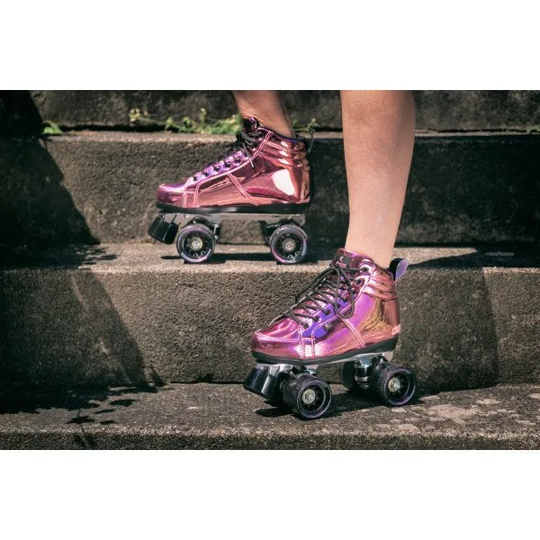 Chaya Vintage Pink Laser Roller Skates