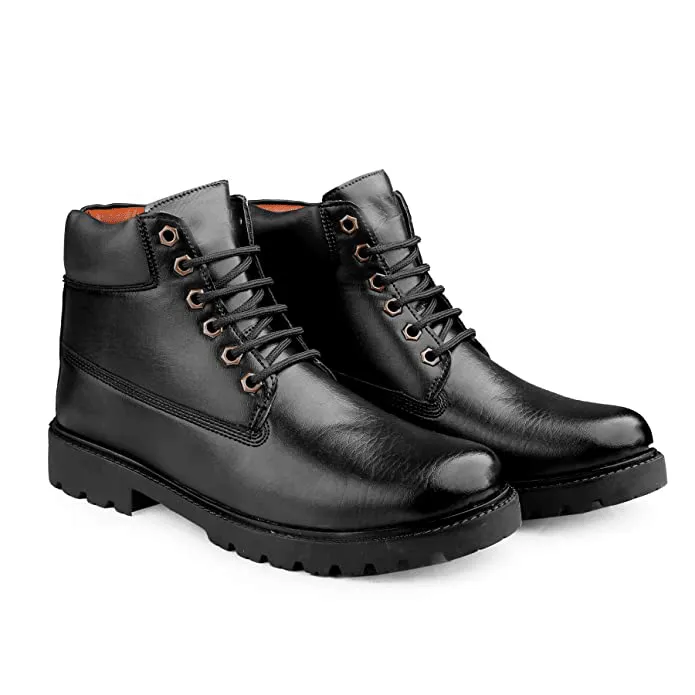 Classy Casual Lace-Up Ankle Boot For Men's-JonasParamount