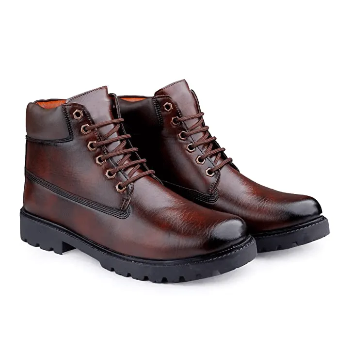 Classy Casual Lace-Up Ankle Boot For Men's-JonasParamount