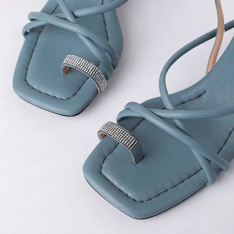 Cordelia Flip Flop Strappy Heeled Sandals