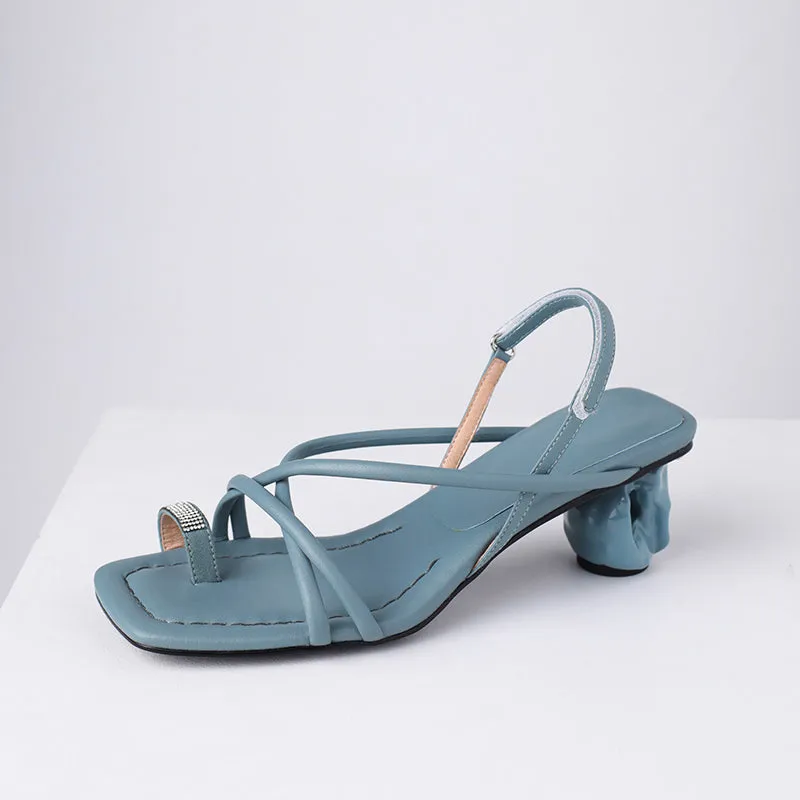 Cordelia Flip Flop Strappy Heeled Sandals