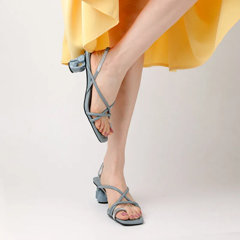 Cordelia Flip Flop Strappy Heeled Sandals