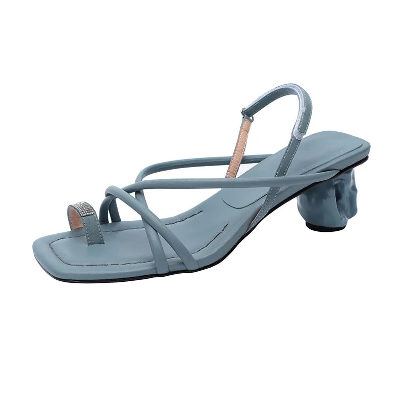 Cordelia Flip Flop Strappy Heeled Sandals