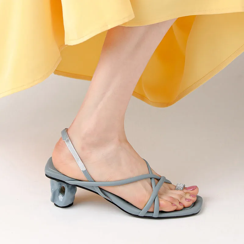 Cordelia Flip Flop Strappy Heeled Sandals
