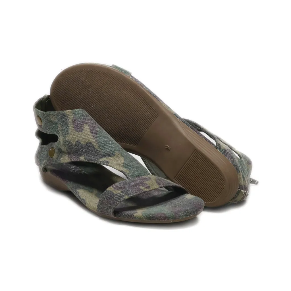 Corkys Flat Sandals Fabric Grey Colour For Women