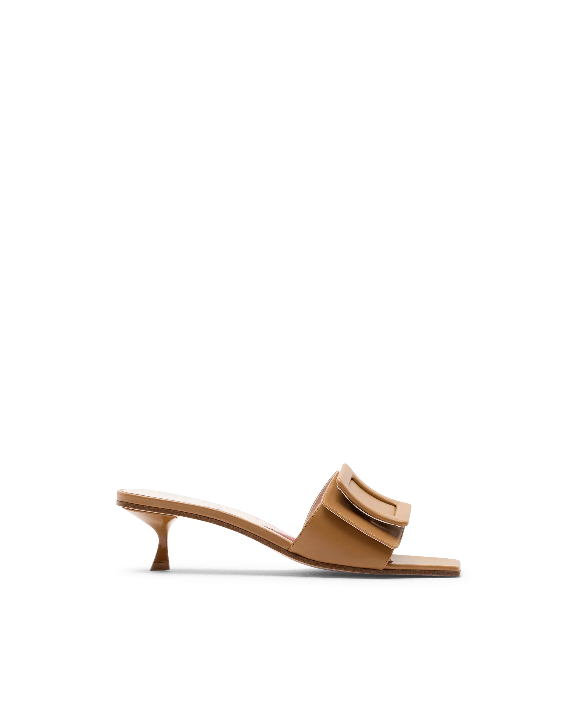 Covered Buckle Mules