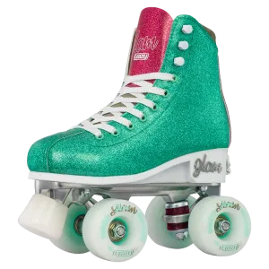 Crazy Glam Adjustable Roller Skates Teal/Pink