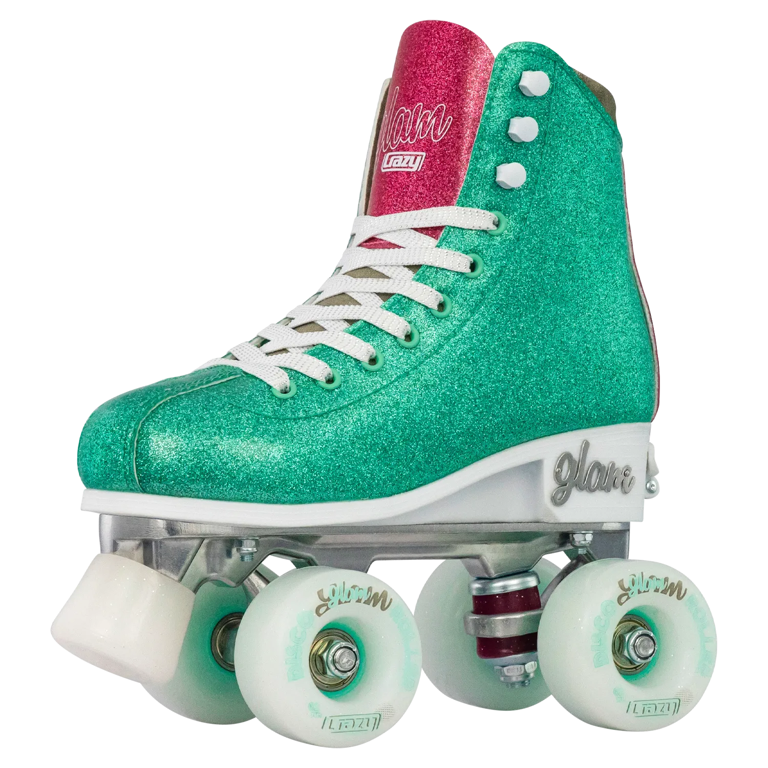 Crazy Glam Adjustable Roller Skates Teal/Pink
