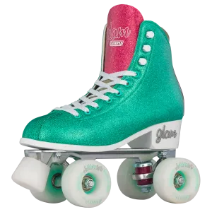 Crazy Glam Roller Skates Teal/Pink