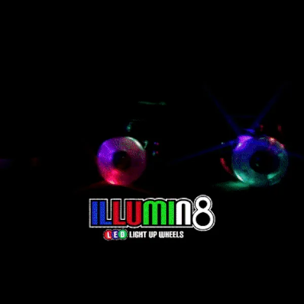 Crazy Illumin8 58mm LED Light Up Wheels 2pk
