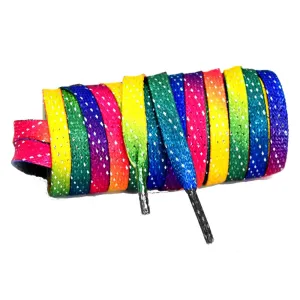 Crazy Skate Rainbow Glitter 60in Roller Skate Laces