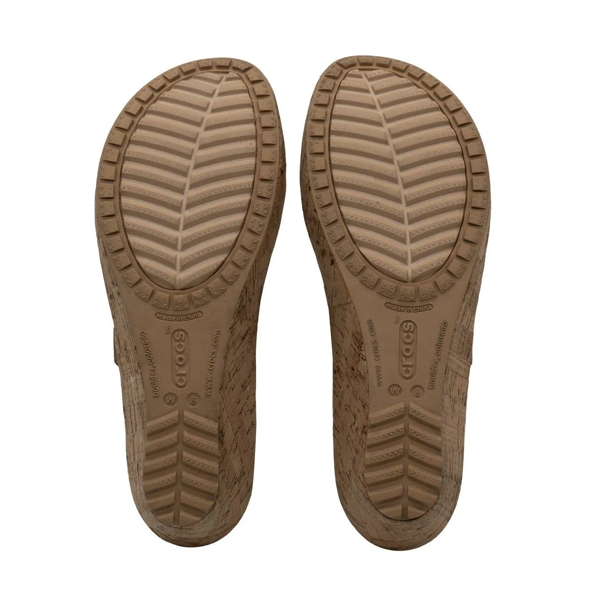 Crocs Aleigh Mini Wedge Sandals Leather Brown Colour For Women