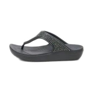 Crocs Monterey Shimmer Wedge Sandals Eva Black Colour For Women