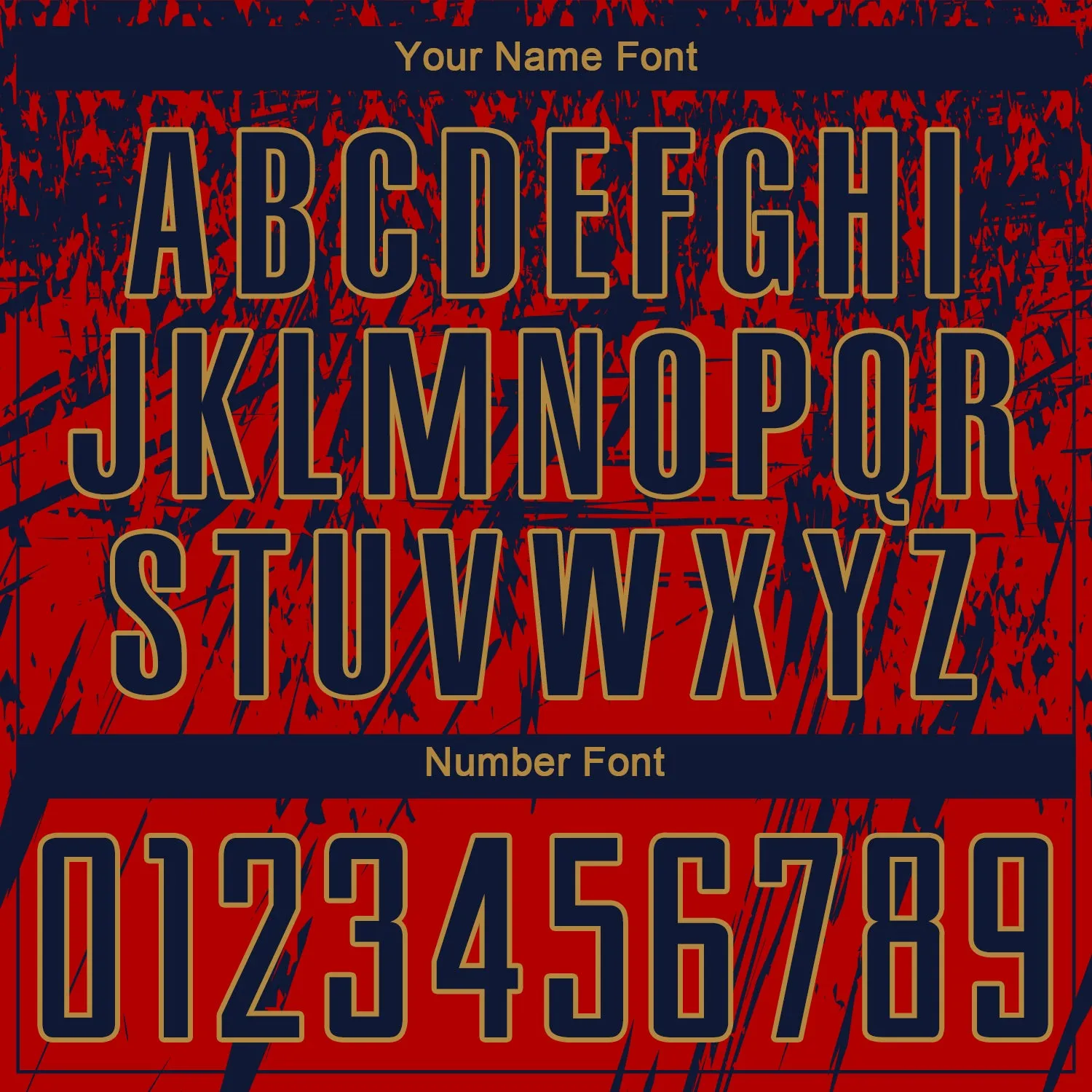 Custom Red Navy-Old Gold Sublimation Soccer Uniform Jersey