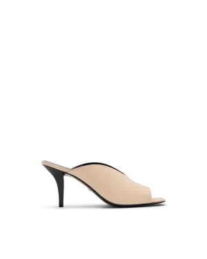 Cut Out Leather Mules