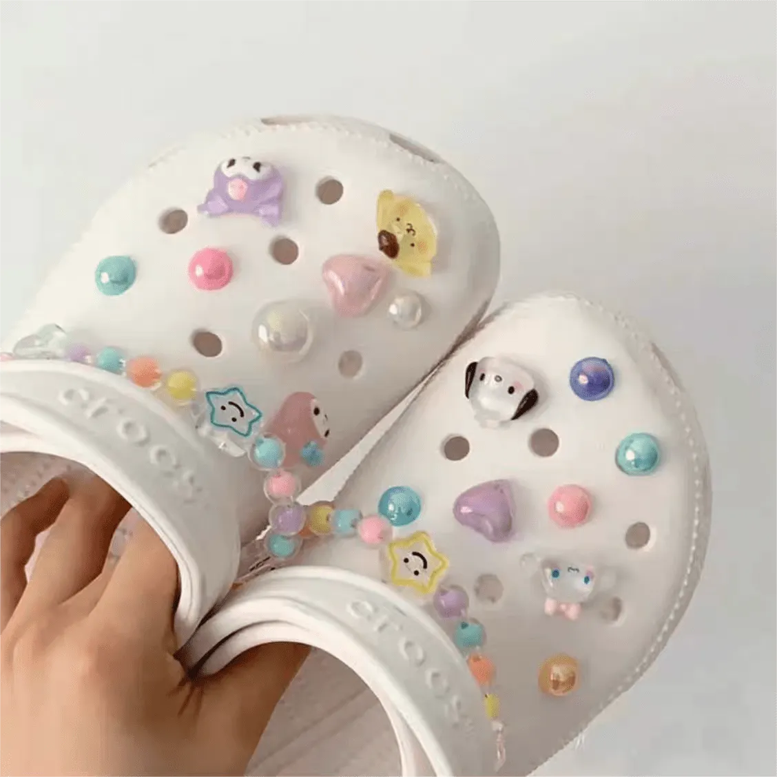 Cute Crocs Sandals Shoe Decoration W455